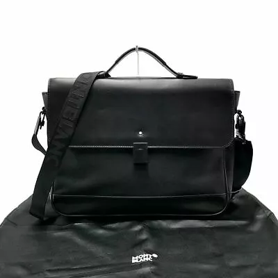 Montblanc Nightflight Briefcase Business Shoulder Bag Nylon Leather Black Japan • $894.49
