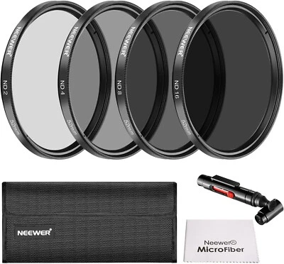 Neewer 52mm Neutral Density ND2 ND4 ND8 ND16 Filter Accessory Kit For Nikon DSLR • $34