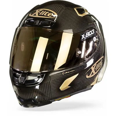 $406.93 • Buy X-Lite X-803 RS Ultra Carbon Golden Edition 033 Full Face Helmet Motorcycle H...