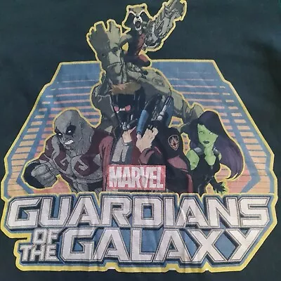 £8.98 • Buy Guardians Of The Galaxy T Shirt Marvel Comic Book Style Black Graphic  UK S