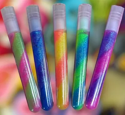 5 X Glitter Rainbow Glue Kids Childrens Art Craft Fun School Supplies Stationery • £3.29