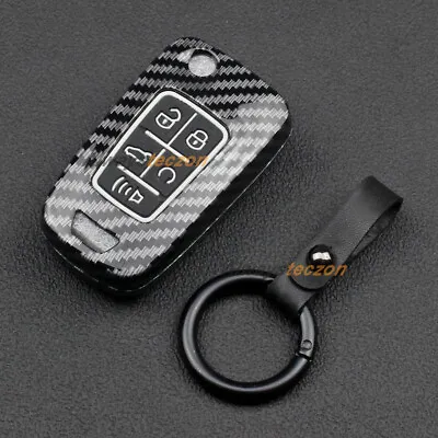 ABS Key Fob Cover Case Keychain Accessories For Holden VF Commodore Carbon Style • $26.39