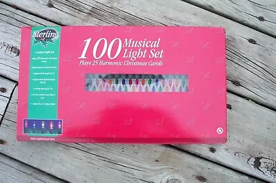 Vintage Christmas Tree Light String 100 Musical Lights ~ 25 Carols ~ Multi ~ Nib • $24.99