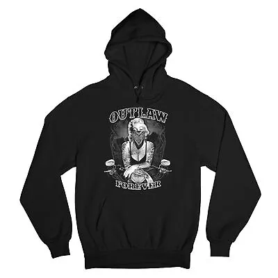 $34.36 • Buy Marilyn Monroe Outlaw Forever Sweatshirt Biker Live To Ride Motorcycle Hoodie