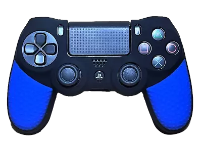 $9.90 • Buy Silicone Cover For PS4 Controller Case Skin - Black/Blue