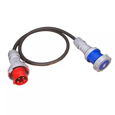 63Amp 5Pin Plug To 63Amp 3Pin Socket Heavy Duty Adaptor Waterproof Connectors • £114.80