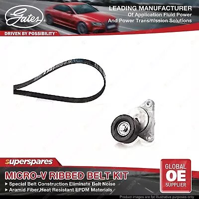 Gates Alt Micro-V Ribbed Belt Kit For Holden Barina TK F16D3 1.6L 77kW • $155.95