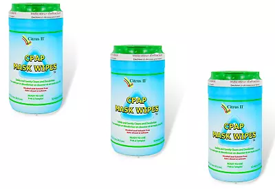 NEW Citrus Cleaning Wipes Clean Citrus Scent 62 Wipes Per Canister - Pack Of 3 • $32.90