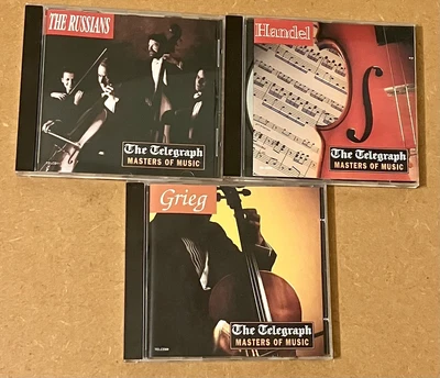 £3.99 • Buy The Telegraph Masters Of Music Bundle X 3. Grieg, Russians And Handel. All VGC.