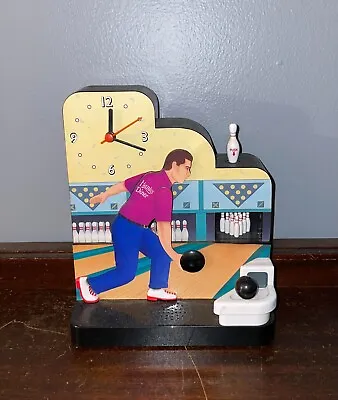 Vintage 1998 The Original Bowling Clock Real Bowling Action + Sounds • $20