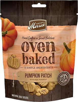 Merrick Oven Baked Dog Treats Natural And Crunchy Bag Of Treats Pumpkin Patch  • $18.72