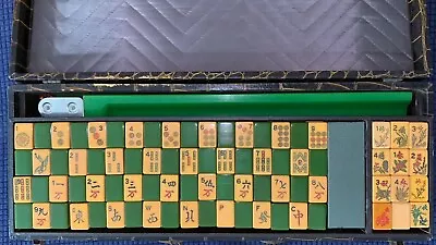 Vintage Catalin Bakelite Two Tone Mah Jong Mah Jongg Set 144 Tiles • $500