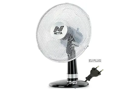 £18.99 • Buy NETTA 12 Inch Desk Fan 3-Speed Oscillating Quiet Cooling Table Fan 40W EU Plug
