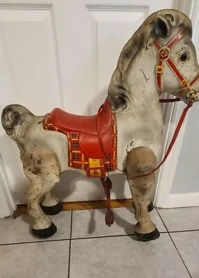 Iron Tin Toy Vintage Mobo Bronco Horse Collectible  • $250