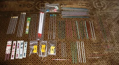 Large Lot Vintage Knitting Needles Crochet Needles Accessories Susan Bates Boye • $13