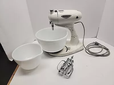 Vintage Hamilton Beach Model G Stand Mixer Bowls Beaters Working Condition • $120