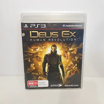 Deus Ex: Human Revolution + Manual - PS3 **Free Postage** Sony PlayStation 3 • $5.66