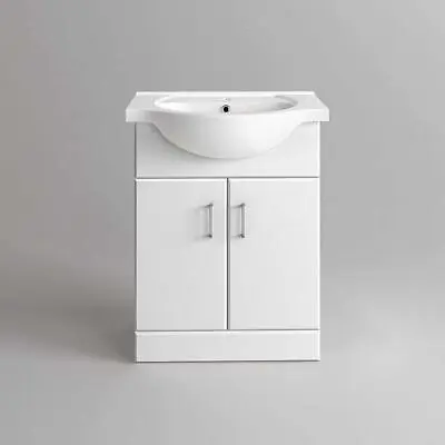 £98.99 • Buy Bathroom Vanity Basin Sink Storage Cabinet Cupboard Furniture Set White 550mm