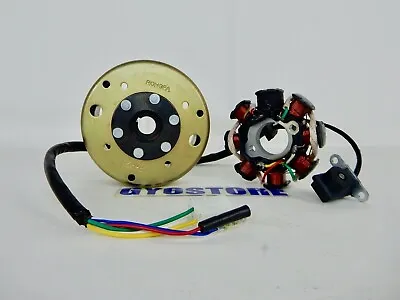 150cc STATOR WITH FLYWHEEL FOR SCOOTERS WITH GY6 MOTORS (5 PIN 3 PLUGS) (TYPE 2) • $22.48