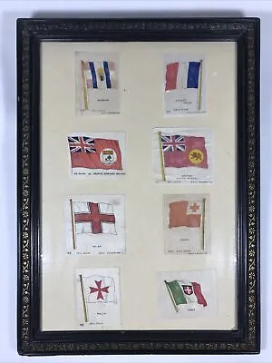 £39.99 • Buy Antique Silk BDV Cigarette Card Flags Framed