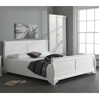 £42 • Buy Jolie White Painted 5' King Size Sleigh Bed Frame (CHA007W) SRP £699