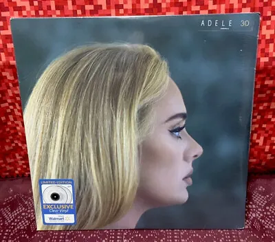 $22 • Buy 2021 Adele “30” Columbia Records Limited Edition Clear Vinyl 2-LP (Sealed)