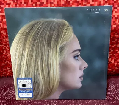 $22 • Buy 2021 Adele “30” Columbia Records Limited Edition Clear Vinyl 2-LP (Sealed)