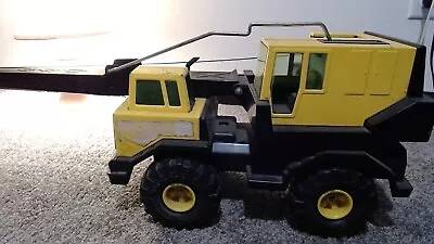 Vintage Mighty Tonka Diesel Bucket Crane XMB-975 Pressed Steel Yellow • $32.99