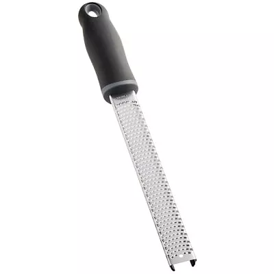 Choice 13  Stainless Steel Fine Handheld Grater With Non-Slip Black Handle • $13.94