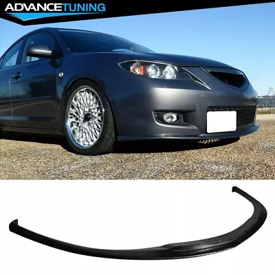 Fits 07-09 Mazda 3 K Style Front Bumper Lip Spoiler Kit Unpainted PU • $79.99