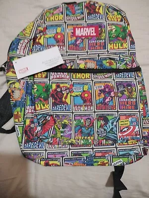 Marvel Comics Avengers Large Backpack School Travel Bag NWT • $10.70