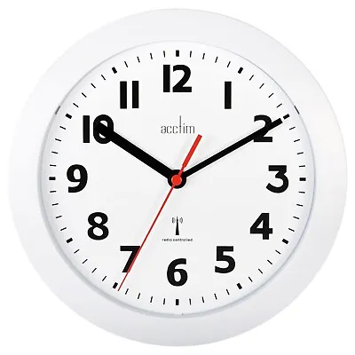 £25.95 • Buy Acctim Parona Wall Clock Radio Controlled 23cm