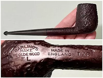 Vintage Estate BARLING’s MAKE Ye Olde Wood EL Made In England TVF Smoking Pipe • $117.50