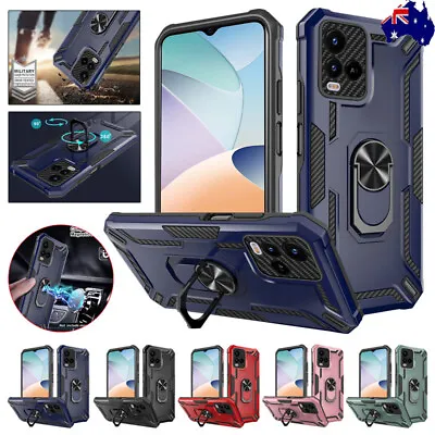 Shockproof Armor Case Ring Cover For Vivo Y33S Y21S Y21 2021 Y15S Y20 Y12 Y15 • $11.90