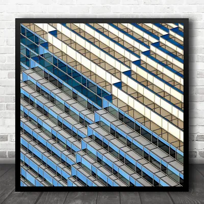 £32.95 • Buy Architecture Building Abstract City Urban Design Patterns San Square Art Print