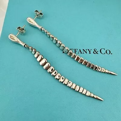 Vintage Tiffany & Co. Snake Earrings Elsa Peretti Sterling Silver • $1250