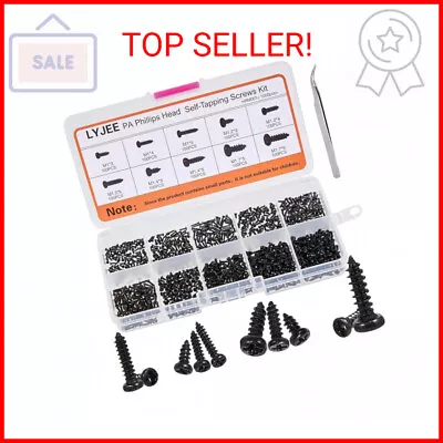 LYJEE Small Screws Assortment Kit 1000pcs Miniature Phillips Replacement Screws • $12.69