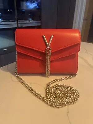 Mario Valentino Red Buru Chain Clutch Bag - BNWOT • £35