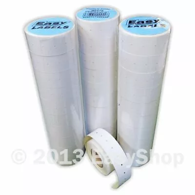 White 22 X 12mm Price Gun Labels CT1 Motex Meto Lynx Puma Permanent Or Peel • £3.45