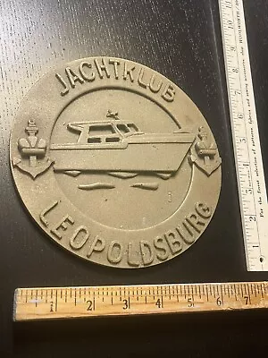 Yacht Club Plaque Leopoldsburg Jachtklub Old Vintage Sign Belgium Nautical Boat • $19.99