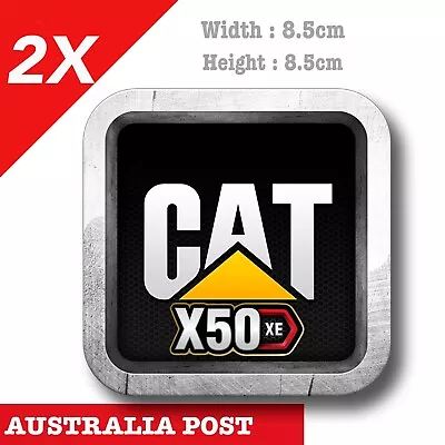 Caterpillar Block Diesel X50 XE Logo  Caterpillar Diesel Logo Sticker • $7.20