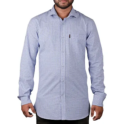 Cotton Mens Casual Shirts Long Sleeve UK S To XL Excellent Fitting Casual Shirts • £9.49