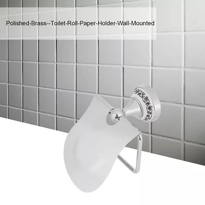 Bathroom Paper Holder Corrosion-resistant Polished Finish Toilet Paper • £17.89