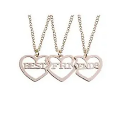Best Friends Pendant Necklace Broken Heart Pendants Friendship Couple Necklaces • $12.59