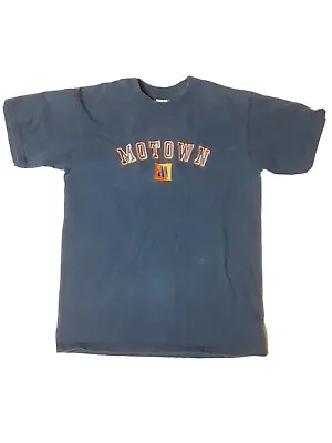Vtg Gildan Motown Records Embroidered Logo 1999 Spellout T Shirt Mens Sz S • $6.99