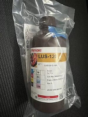 Mimaki LUS-120 UV Curable Ink Bottle Cyan (MPN: LUS12-C-BA) 1000ml • $59.99