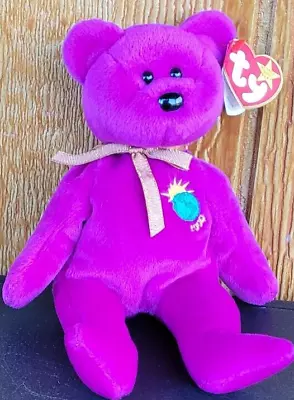 Vtg Retired Ty Beanies Babies Millenium Beanie Bear 1999 With Tag • $3.96