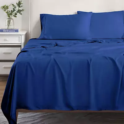 Thread Bed Sheet Set 1 Elastic Deep Pocket Fitted Sheet 1 Flat Sheet 2 Pillow • $103.09