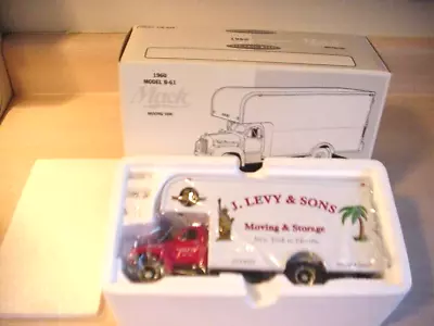 First Gear 1960 Mack  Model B-61 ( J. Levy & Sons Van ) 1:34 Mint # 19-1971 • $55