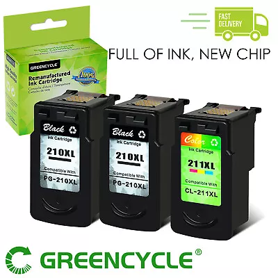 3PK PG-210XL CL-211XL Ink Cartridge FOR Canon PIXMA MX350 MX320 MX410 MX420 US • $42.85